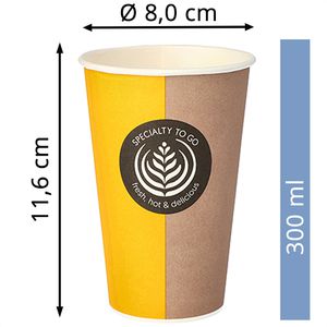 Produktbild für Trinkbecher Papstar 14804 To Go, farbig