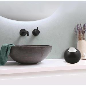 Produktbild für Mülleimer Spirella Bowl, 10.20371, schwarz matt