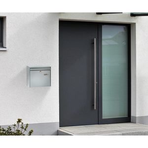 Produktbild für Briefkasten Burg-Wächter Potsdam 877 Si, silber, aus Stahl