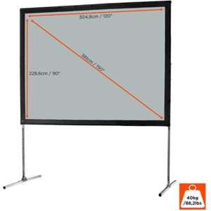 Produktbild für Beamer-Leinwand Celexon Faltrahmen Mobil Expert