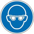 Hinweisschild Abtec ISO 7010 M004, Folie Ø 20 cm, Gebotszeichen, Augenschutz benutzen