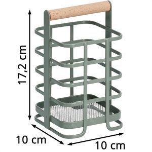 Produktbild für Küchenutensilienhalter Zeller 27449, Metall / Holz