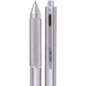 Produktbild für Multifunktionsstift Online Multipen 4-in-1, silber