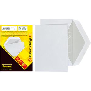 Produktbild für Briefumschläge Idena 10218, weiß, C6