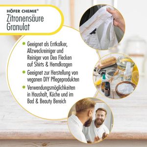Produktbild für Zitronensäure Höfer-Chemie Granulat, Pulver