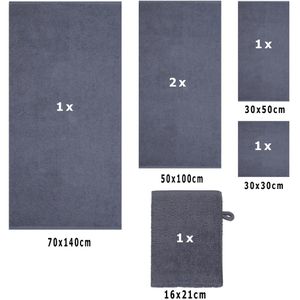 Produktbild für Handtuch Betz Berlin Set, dunkelgrau, 100% Baumwolle, 360 g/m²