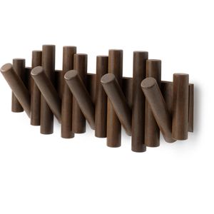 Garderobenleiste Umbra Picket Rail Hook, dunkelbraun
