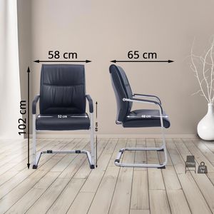 Produktbild für Besucherstuhl CLP XL Anubis, 191441001