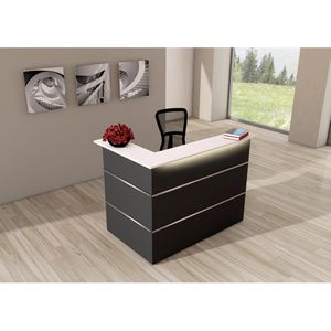 Produktbild für Empfangstheke Kerkmann Atlantis, anthrazit / weiß