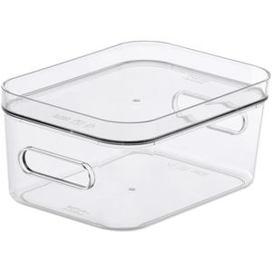 Produktbild für Deckel-Aufbewahrungsbox Smartstore Compact S, transparent