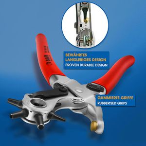 Produktbild für Lochzange S&amp;R 274100240, Revolverlochzange