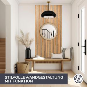 Produktbild für Akustikpaneel NL-Panels geölte Eiche Massivholz