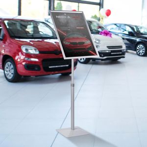 Produktbild für Infoständer Böttcher-AG aus Aluminium, silber, A2