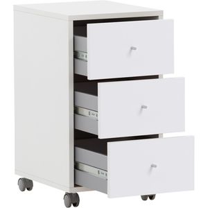 Produktbild für Rollcontainer Möbelpartner Serie 400, aus Holz, weiß