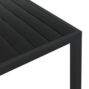 Produktbild für Gartentisch vidaXL 42792, Aluminium und Kunststoff