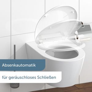 Produktbild für WC-Sitz Schütte White 82300, oval, aus Duroplast