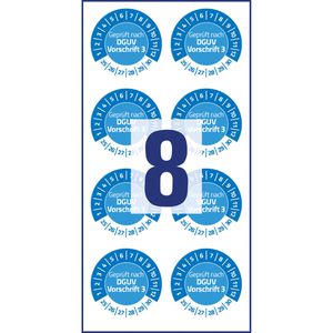 Produktbild für Prüfplaketten Zweckform 6976 Geprüft nach DGUV Vo3