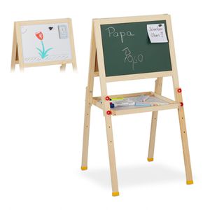 Produktbild für Kreidetafel Relaxdays mit Whiteboard, grün/weiß, magnetisch