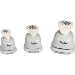 Motivstanzer Rayher 69103000 Blumen, 3er Set