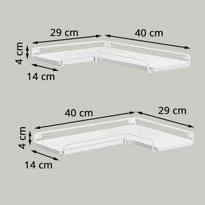 Produktbild für Wandregal Vasagle LLS831W14, weiß