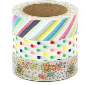 Washi-Tape Papierdrachen bunt