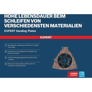 Produktbild für Multifunktionswerkzeug-Zubehör Bosch Expert AVZ 90 RT2