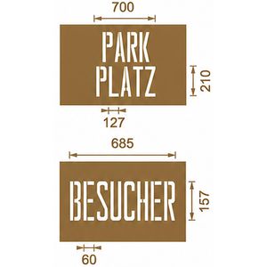 Produktbild für Sprühschablone AMPERE KIT Nr. 1 Parken