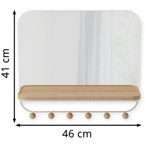 Produktbild für Wandgarderobe Umbra Estique, Metall / Holz