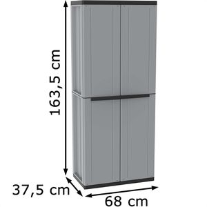 Produktbild für Mehrzweckschrank Terry JLINE 268, grau