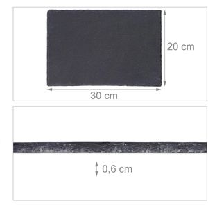 Produktbild für Schieferplatten Relaxdays 10026310, 30 x 20cm