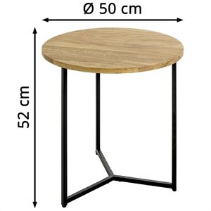 Produktbild für Beistelltisch Haku-Möbel 37336, Sacramento, eiche