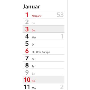 Produktbild für 4-Monatskalender Geiger Konzept 4 Post, Jahr 2027