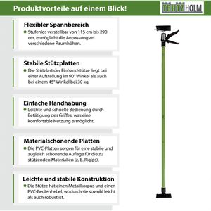 Produktbild für Deckenstütze Trutzholm 41665901, Länge 115-290cm