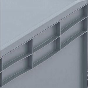 Produktbild für Eurobox AUER ED 86/52 HG, grau, 228 Liter