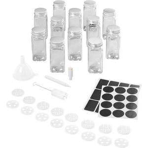 Produktbild für Gewürzgläser Metaltex aus Glas, mit Edelstahldeckel
