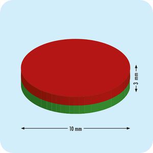 Produktbild für Magnete Böttcher-AG N42, silber, Neodym Magnet