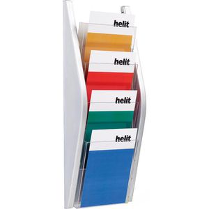 Produktbild für Prospekthalter Helit H62702-00, the arc, silber