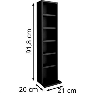 Produktbild für CD-Regal Vicco Jukebox, schwarz