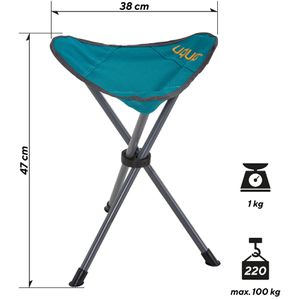 Produktbild für Klapphocker Uquip DARCY, 244019, Dreibeinhocker