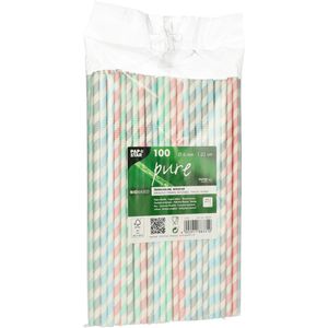 Produktbild für Strohhalme Papstar 88331 pure Stripes, aus Papier