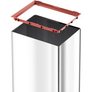 Produktbild für Mülleimer Hailo Big-Box Swing L, silber