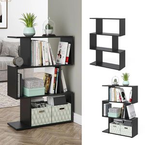 Produktbild für Bücherregal Vicco Levio, schwarz
