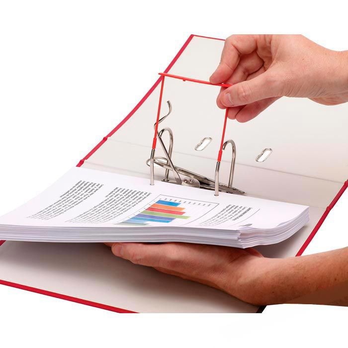 Fellowes Abheftbügel 0089602, mit Deckschiene, Plastik, Füllhöhe 85mm