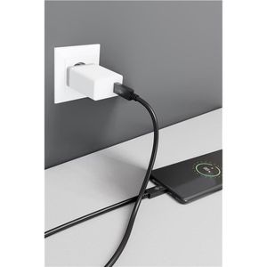 Produktbild für Ladekabel Goobay 49254, schwarz, 1m