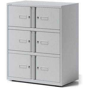 Produktbild für Schließfachschrank Bisley Essentials, lichtgrau