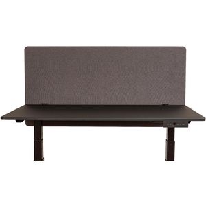 Produktbild für Tischtrennwand Luxor RCLM-BP-SG-120, schiefergrau