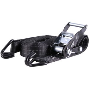 Produktbild für Spanngurt Sandax 295, schwarz, mit Haken &amp; Ratsche