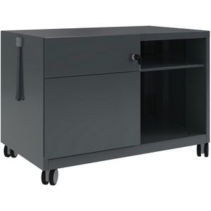 Produktbild für Rollcontainer Bisley Note Caddy, aus Metall, anthrazit