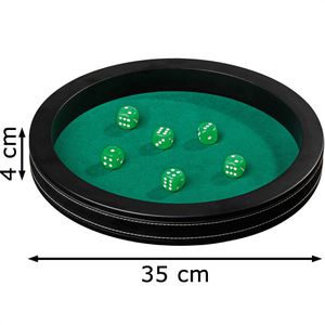 Produktbild für Würfelbrett Philos 3203, Kunstleder, Ø 35cm