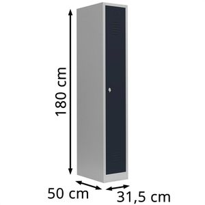 Produktbild für Spind Lüllmann 510118, anthrazit